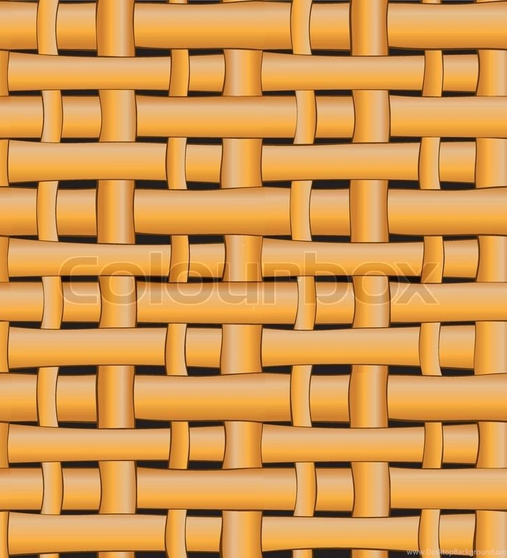 Wood Texture, Seamless Wicker Basket Pattern Background. Vector ...
