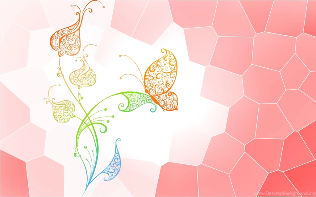 Download Wallpapers 3840x2400 Flower, Butterfly, Dots, Abstract ...
