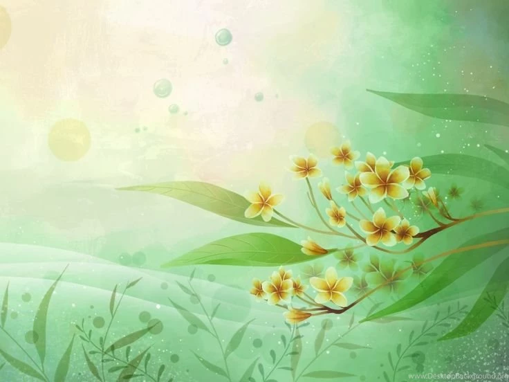 Abstract Flowers & Leaves HD Desktop Wallpapers
