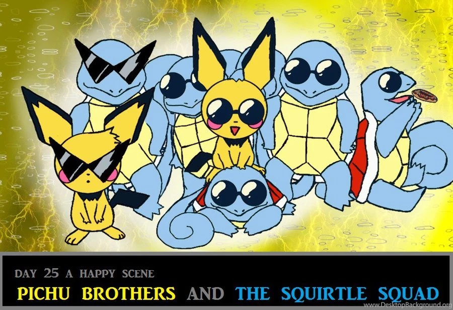 Day 25 Pichu Brothers And The Squirtle Squad By Jacklave On DeviantArt