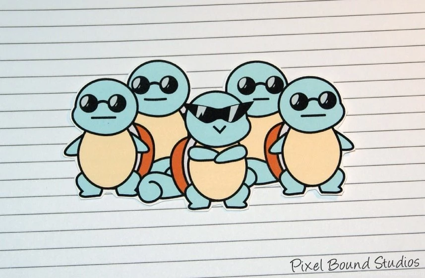 Chibi Squirtle Squad Sticker By Ashynekosan On DeviantArt
