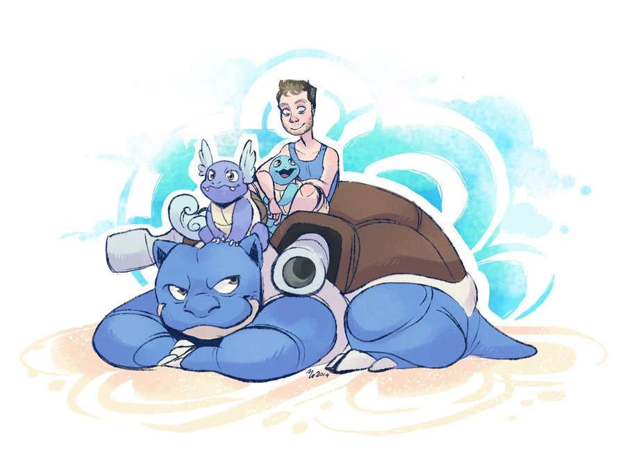Justin And His Squirtle Squad By Mmishee On DeviantArt