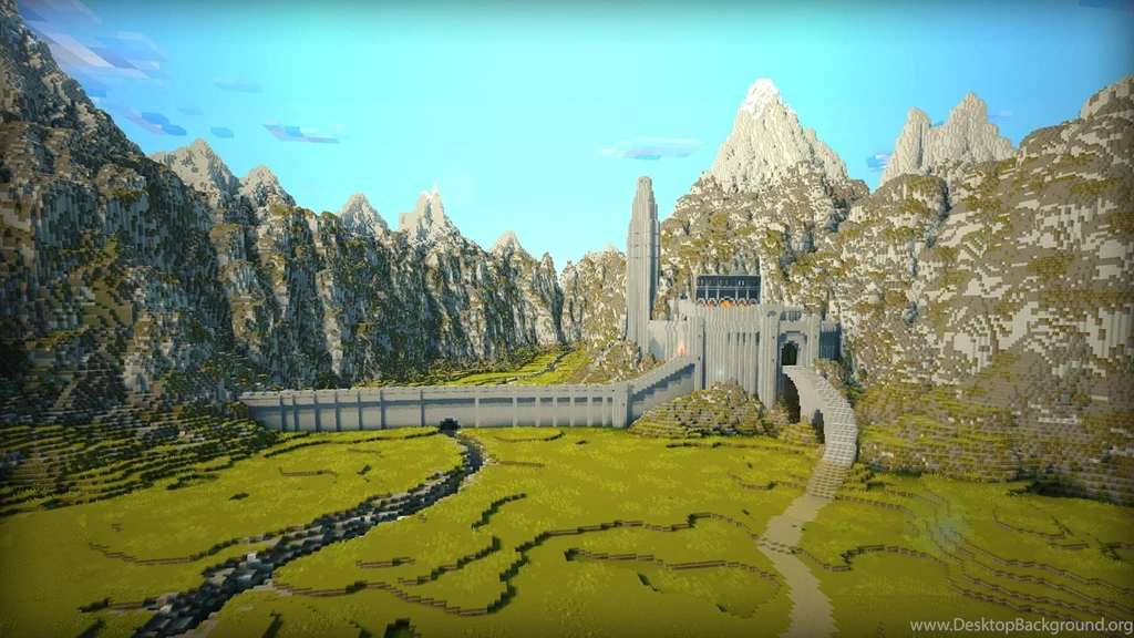 Lord Of Rings Minecraft Middle earth Helms Deep Wallpapers