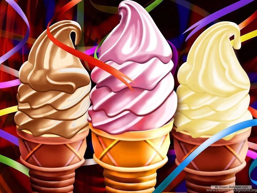 4 Flavor Ice Cream Wallpapers Ice Cream Wallpapers