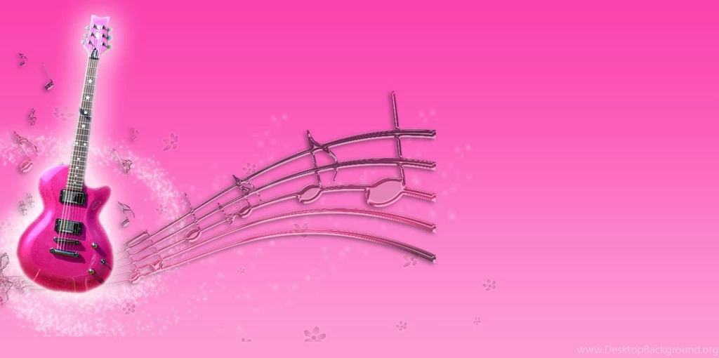 Pink Guitar Backgrounds Wallpapers Zone