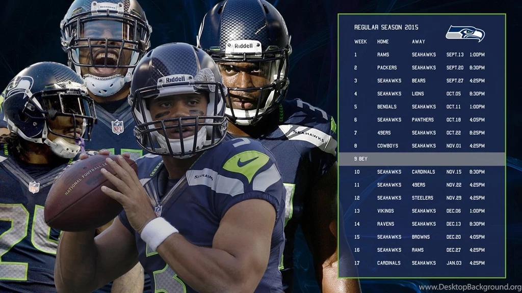 Seattle Seahawks Calandar Saison 2015 By BeAware8 On DeviantArt