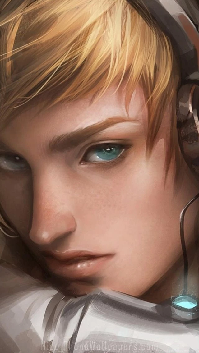 Cute Headphones Anime Guy iPhone 5 Wallpapers And Backgrounds