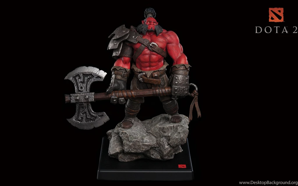 Download Wallpapers 3840x2400 Axe, Dota 2, Art, Figure Ultra HD 4K ...