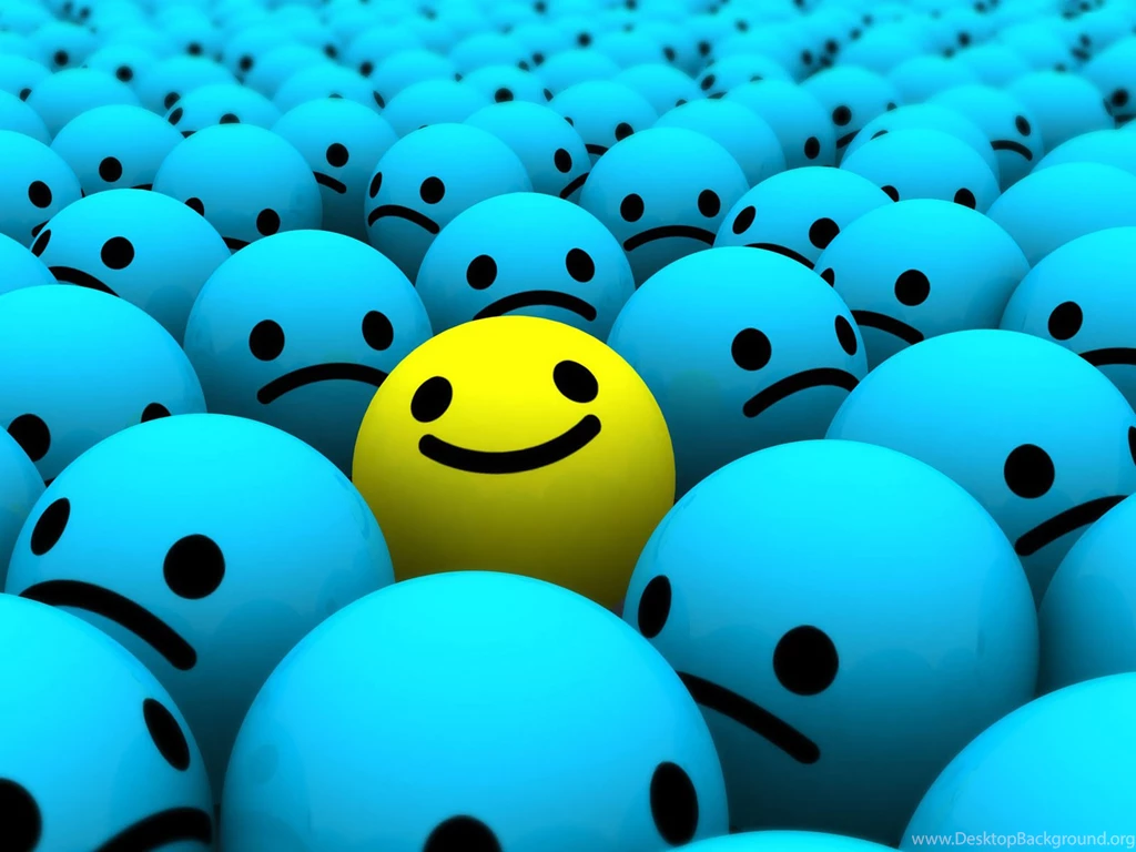 3D YELLOW SMILE WALLPAPER (