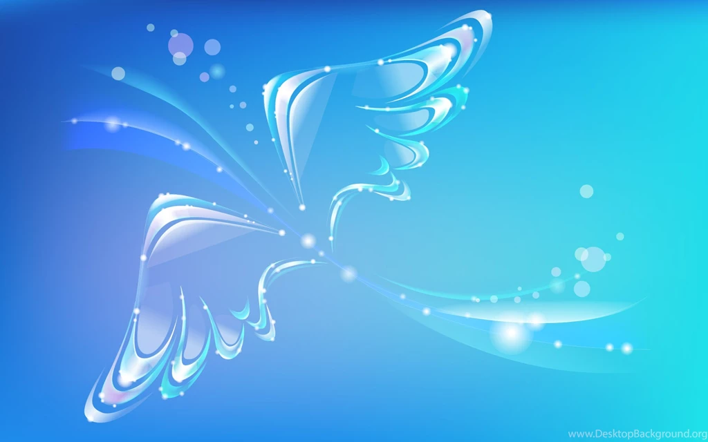 Beautiful Blue Abstract Bird