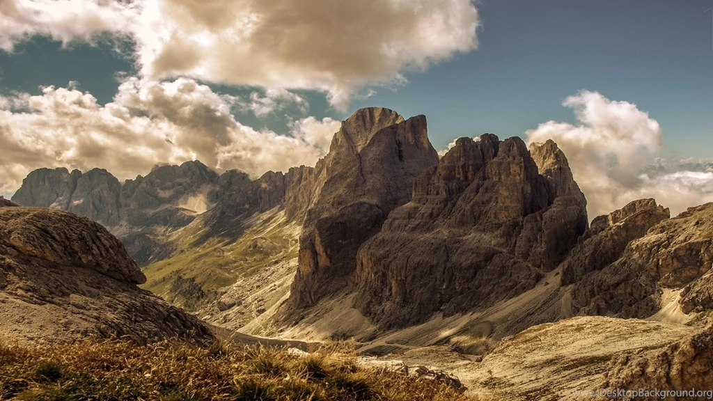 Mountains, Clouds, Landscapes, Nature, Rock, Peaks, Chains ...