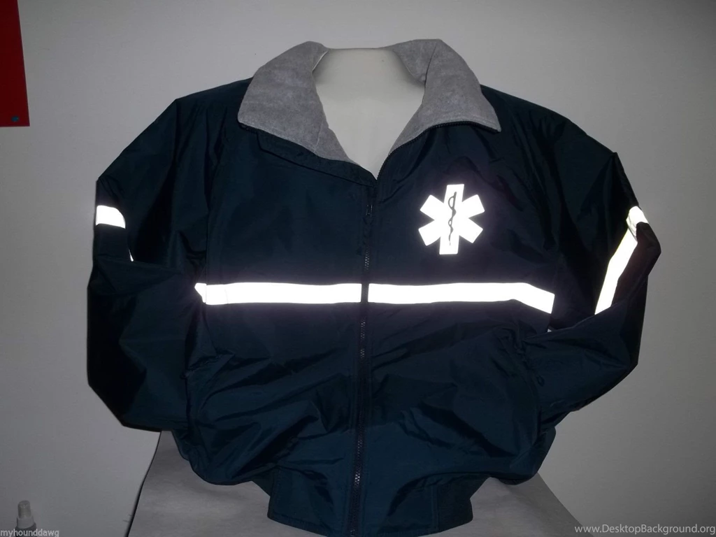 Reflective Star Of Life Jacket, Black Or Navy, Choose Your Prints