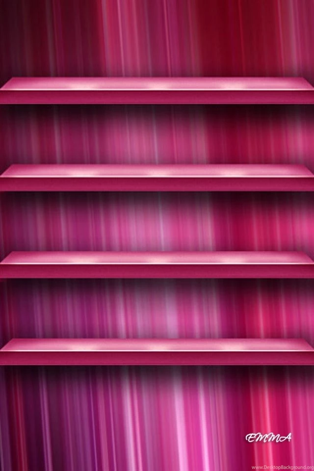 Pinky Shelves Creative Designs Wallpapers For iPhone Download Free