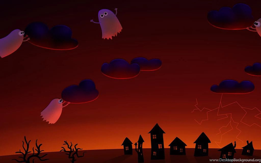 Cute Halloween Ghosts Backgrounds Halloween Cute Ghosts Village