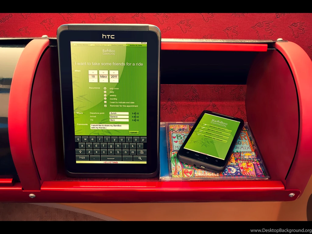 2011 Rinspeed BamBoo Concept HTC Tablet PC 1920x1440 Wallpapers