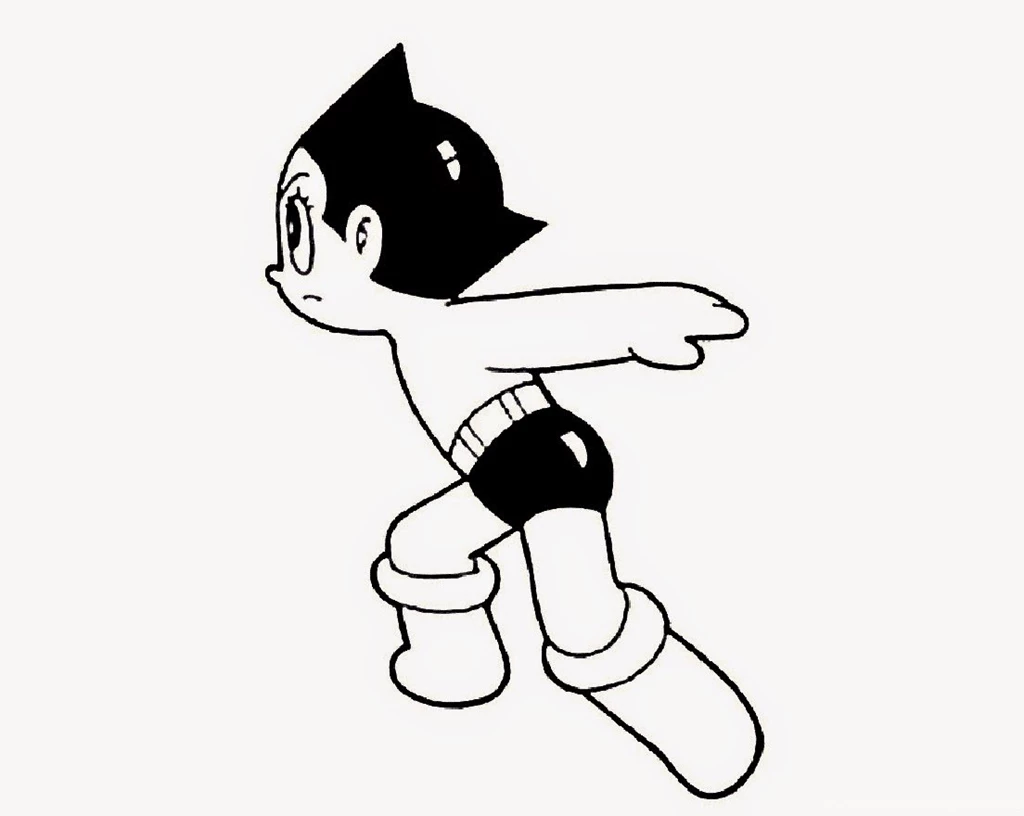 Astro Boy Coloring Drawing Free Wallpapers