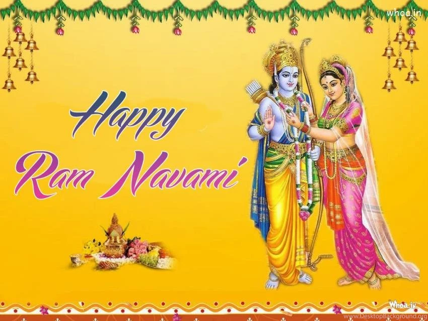 Wishing You Happy Ram Navami With Lord Shri Ram & Sita HD Wallpapers