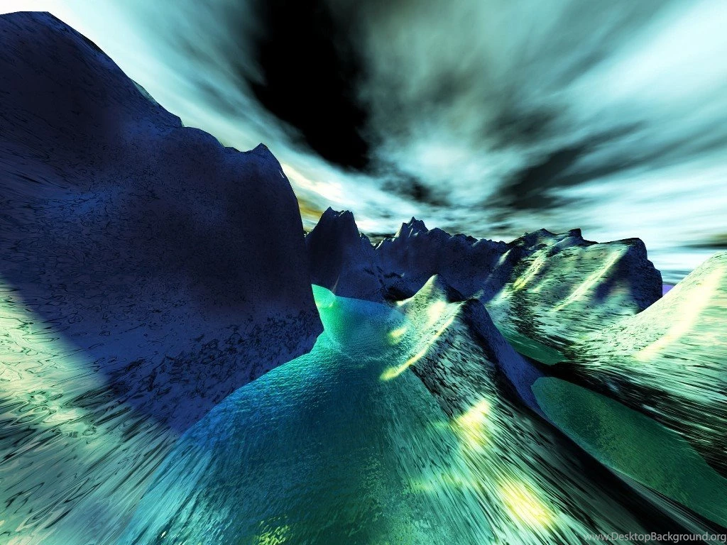HD Wallpapers: 1024X768 » Abstract » Neon Landscape Hd Desktop ...