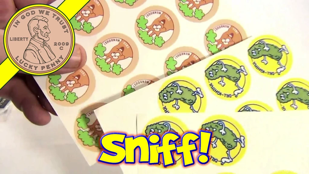 Scratch 'n Sniff Vintage 80's Stinky Stickers Party Time ...