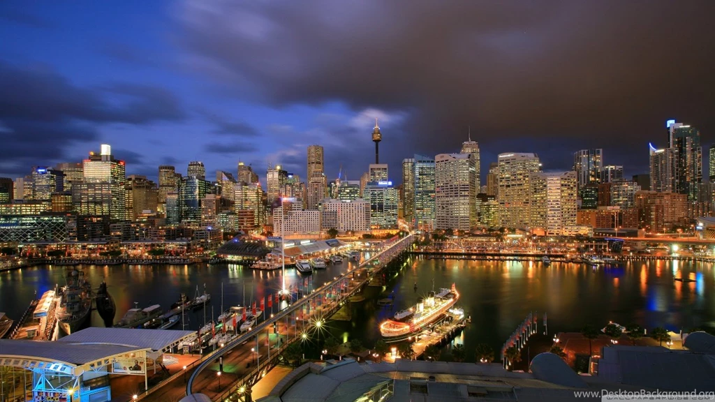 Darling Harbour Sidney HD Desktop Wallpapers : Fullscreen : Mobile ...