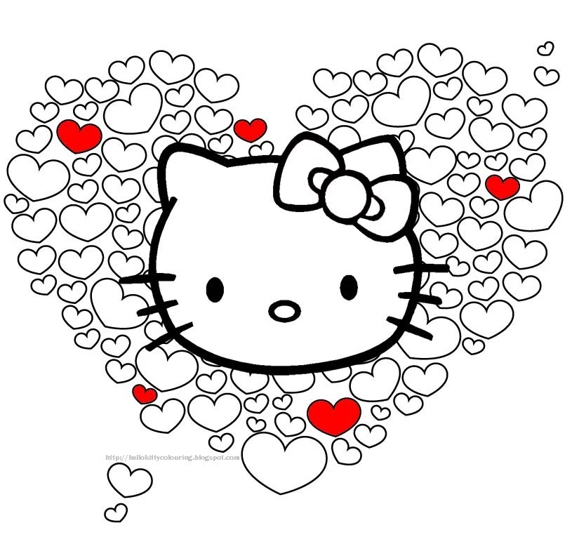 Hello Kitty Coloring Pages Wallpapers