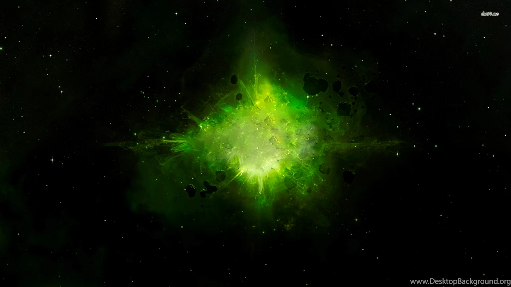49325 Asteroids Formed From The Green Explosion 1920x1080 Space ...