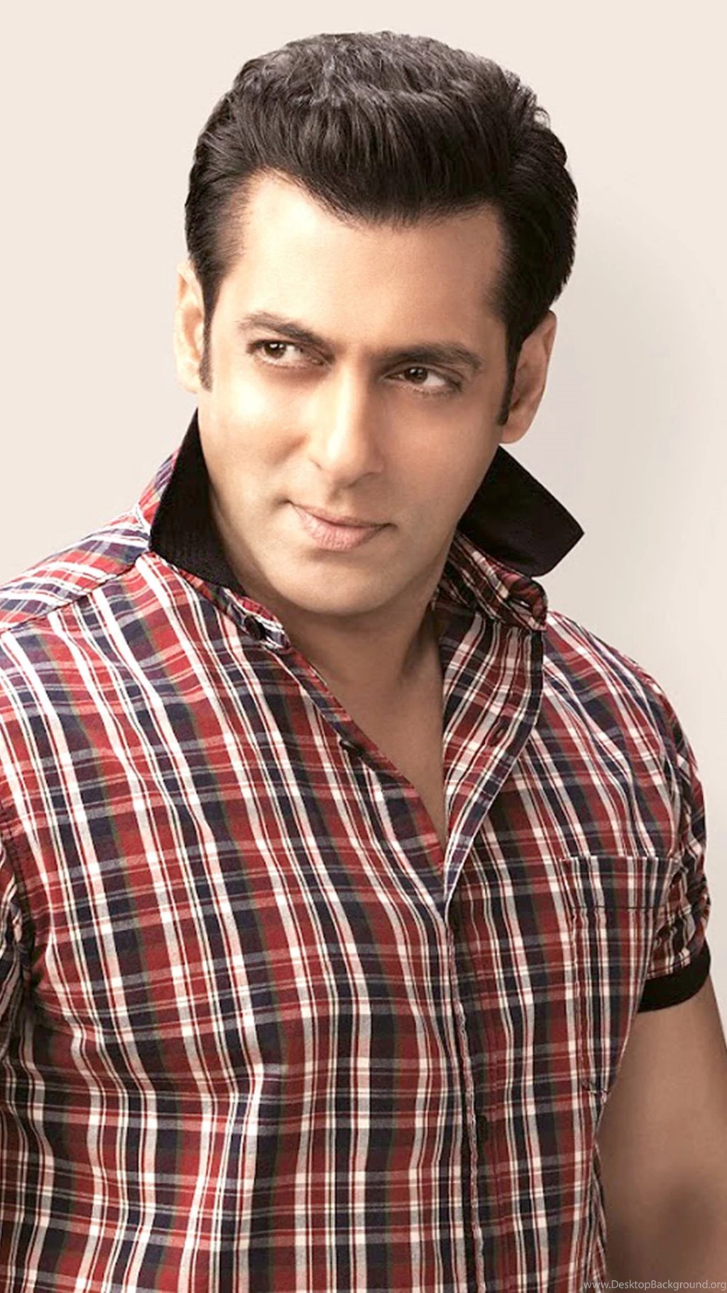 HD Backgrounds Salman Khan Checks Shirt Photoshoot Wallpaper