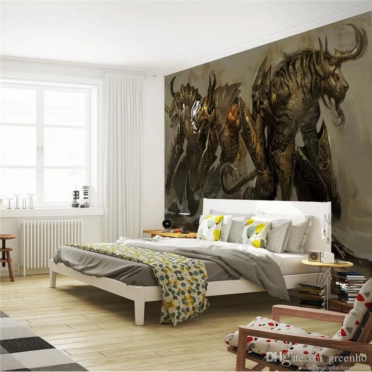 Custom Waterproof Wallpapers Guild Wars 2 Wall Mural Wolf Clan ...