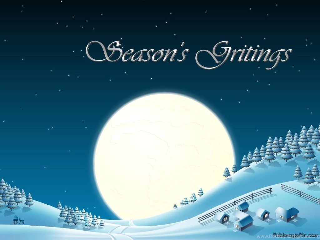 Image Seasons Greetings Blue Wallpapers