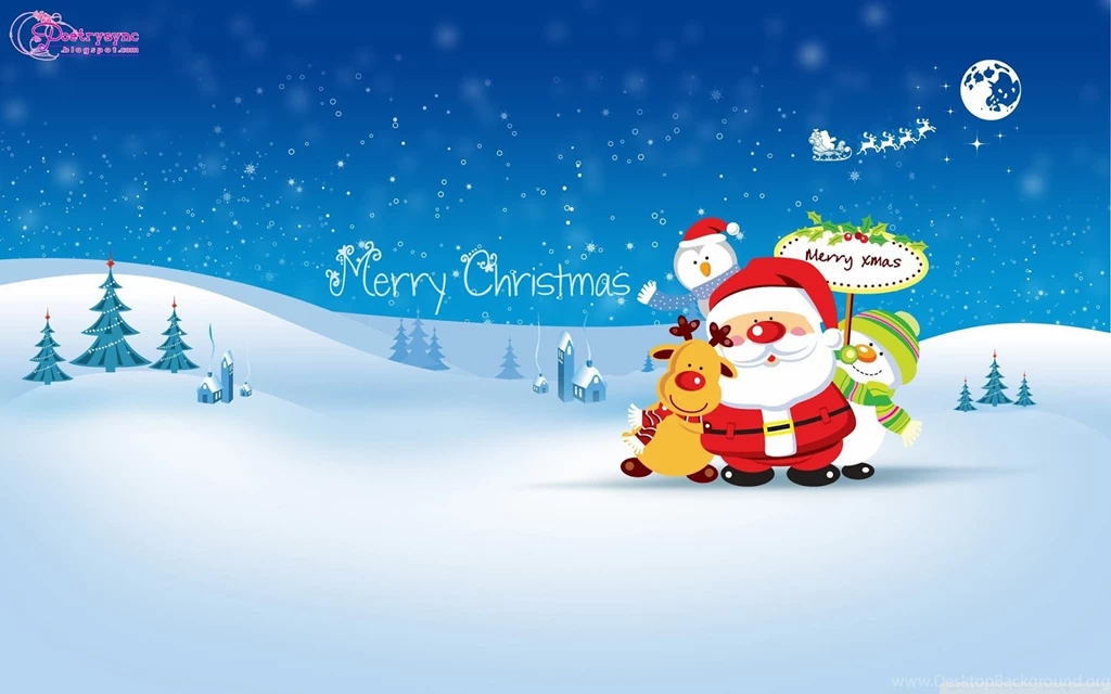 Christmas Wishes And Greetings Wallpapers With Santa Claus New ...