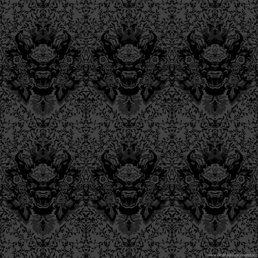 Devil Damask Flock Wallpapers