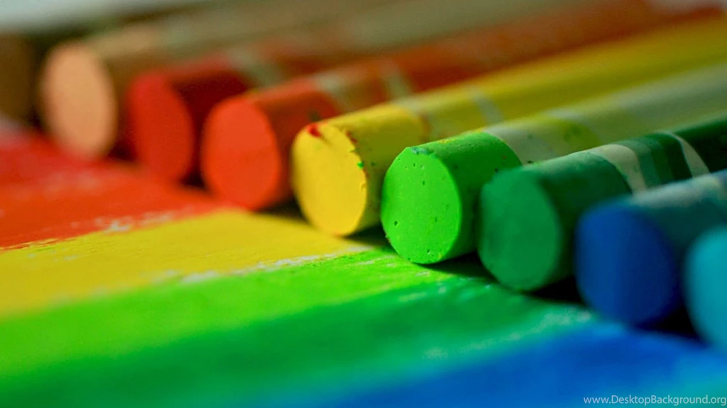 Download Wallpapers 2560x1440 Chalk, Crayons, Multicolored, Lines ...