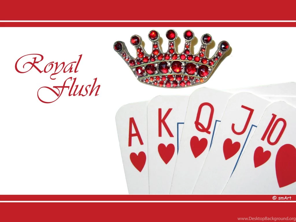 The Best Poker Hand Royal Flush Heart 1024x768