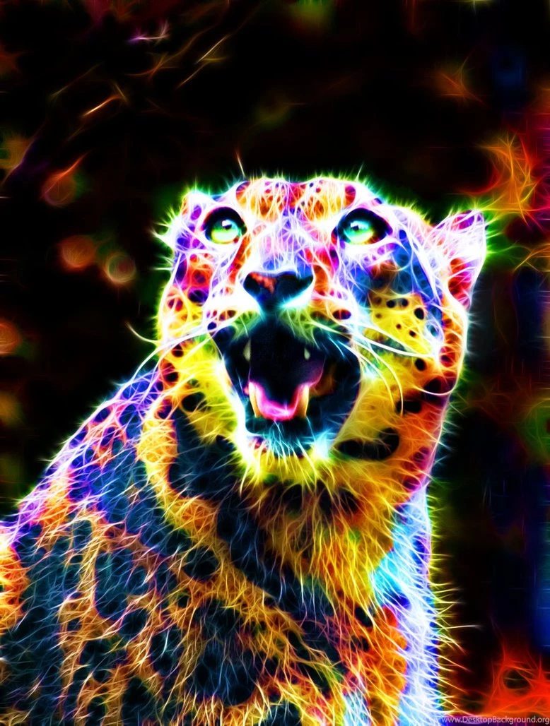 Colorful Leopard VII By Megaossa On DeviantArt