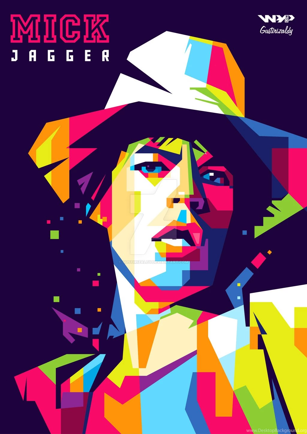 WPAP Mick Jagger By Gustirizaldy On DeviantArt