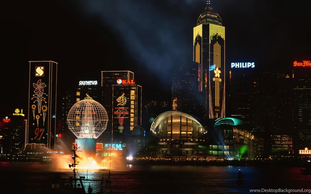 Hong Kong Night View Desktop Wallpapers