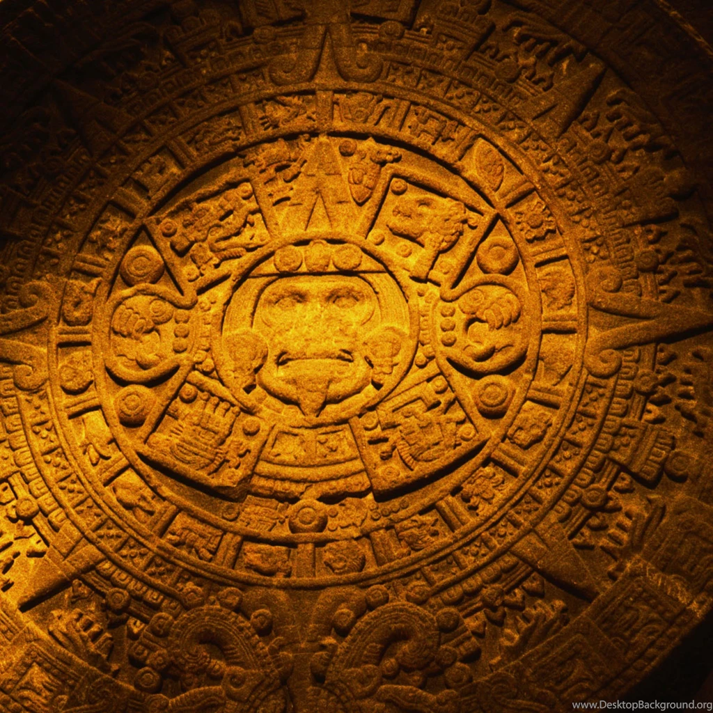 Aztec Calendar Stone iPad 3,4 & Air Wallpapers