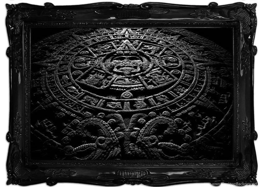 Aztec Calendar Modern Art Mural Printed Wall Mural