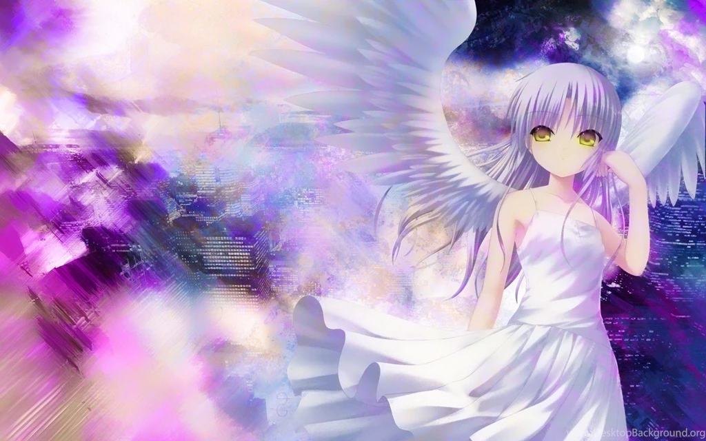 Kanade Tachibana Over The City Angel Beats! HD Desktop Wallpapers ...