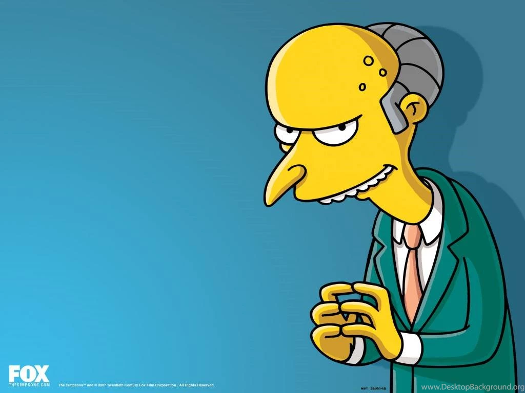 Mr Burns Wallpapers The Simpsons Wallpapers
