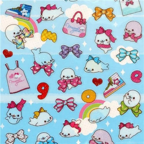 Cute Mamegoma Wallpapers Furthermore Japanese Sticker Cute Glitter ...