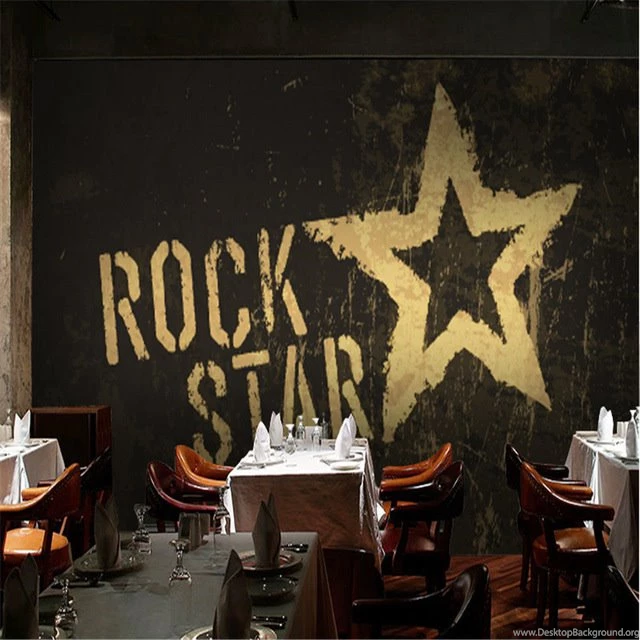 Online Shop Free Shipping English Letter Large Mural Retro ...