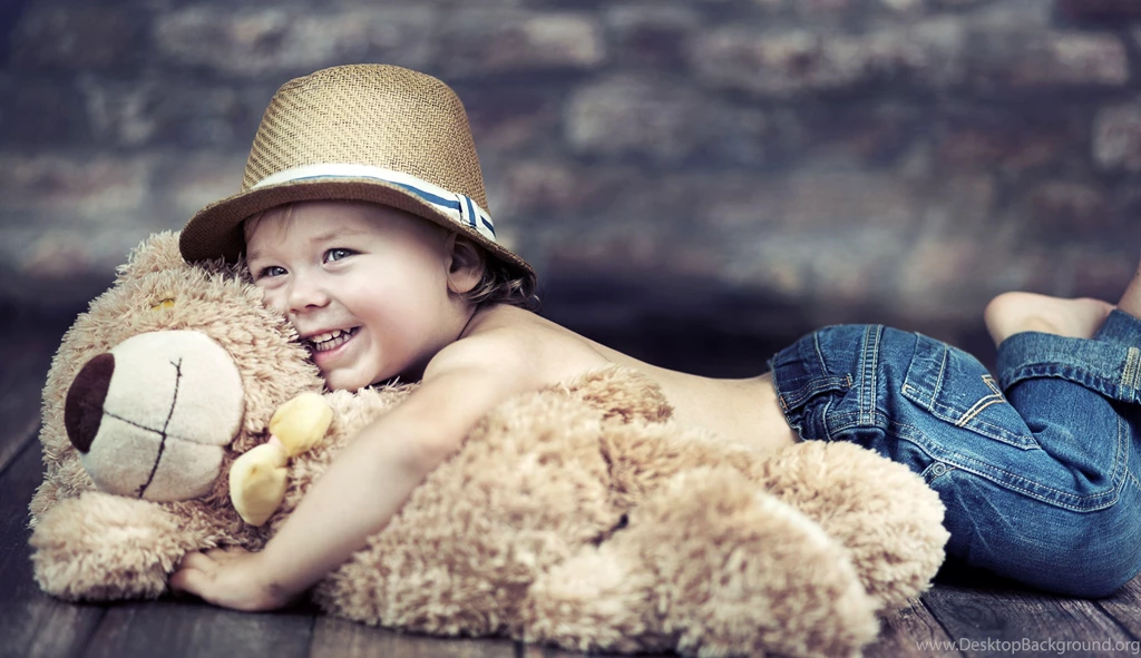 Baby And Teddy Bear Wallpaper,baby HD Wallpaper,teddy bear HD ...