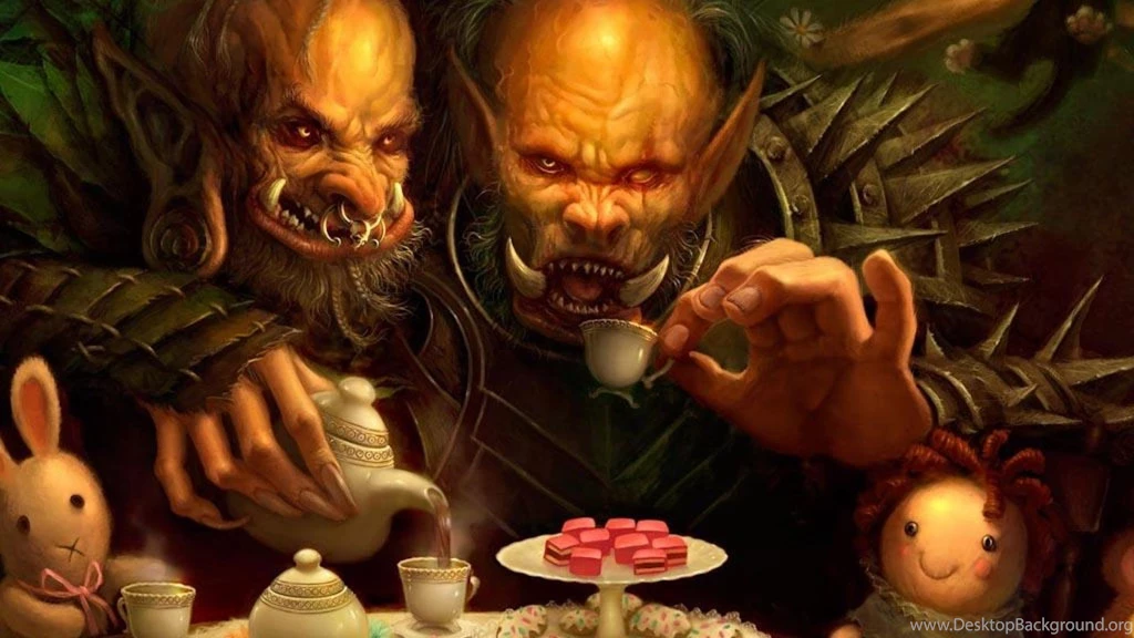 ORK TEA PARTY WALLPAPER (