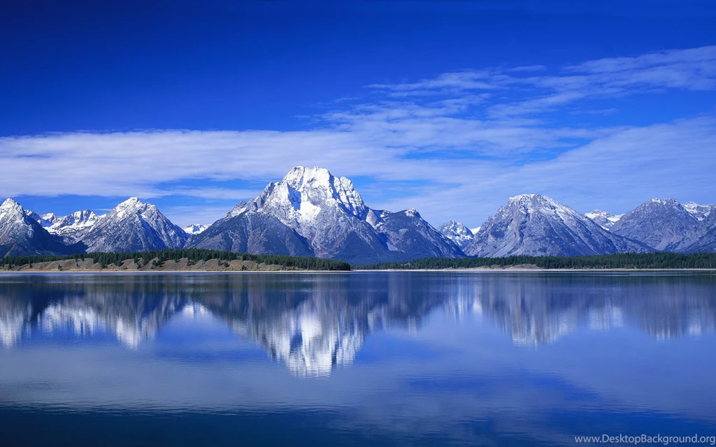 Nature Landscapes Lakes Water Reflection Mountains Trees Forest ...