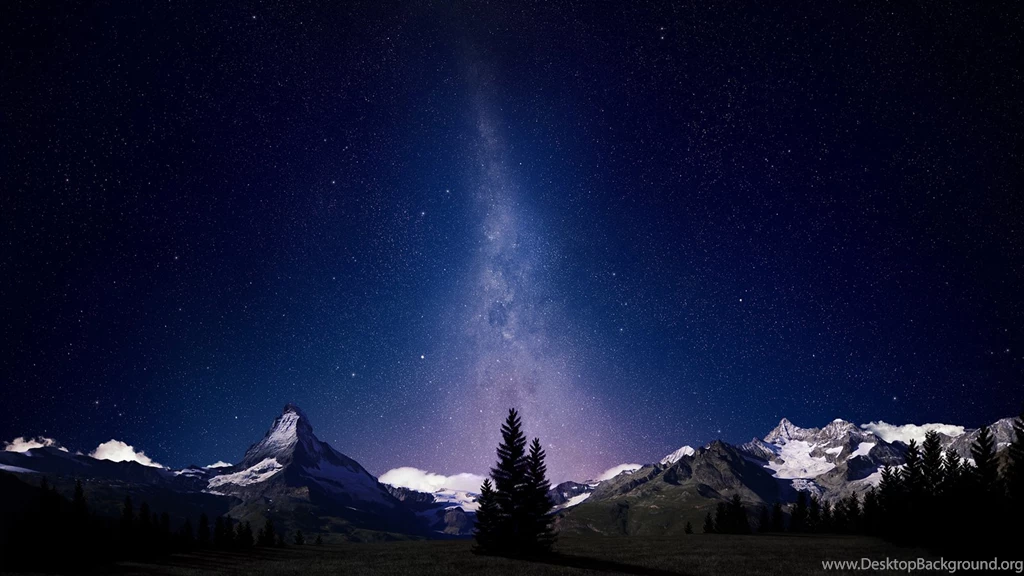 Alpine Night Sky / Milkyway Beautiful Nature Wallpapers