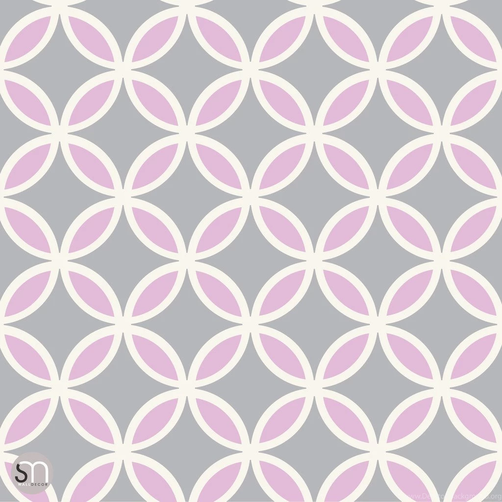 CIRCLE ME PINK Peel & Stick Wallpapers