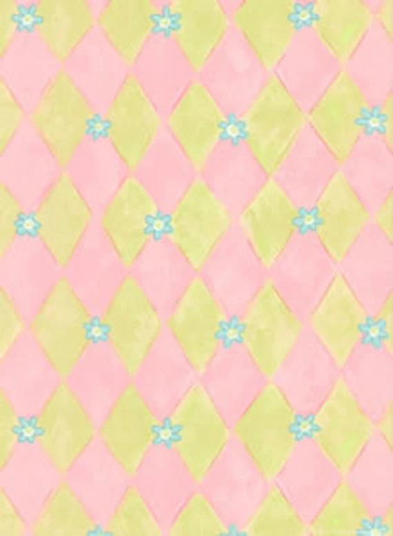 Pink And Yellow Daisy Harlequin Wall Paper The Frog And The Princess