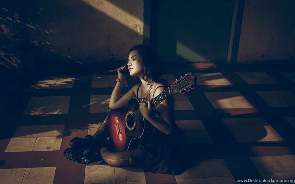 Acoustic, Chord, Art, Romantic, Music, Guitar, Hd Wallpapers