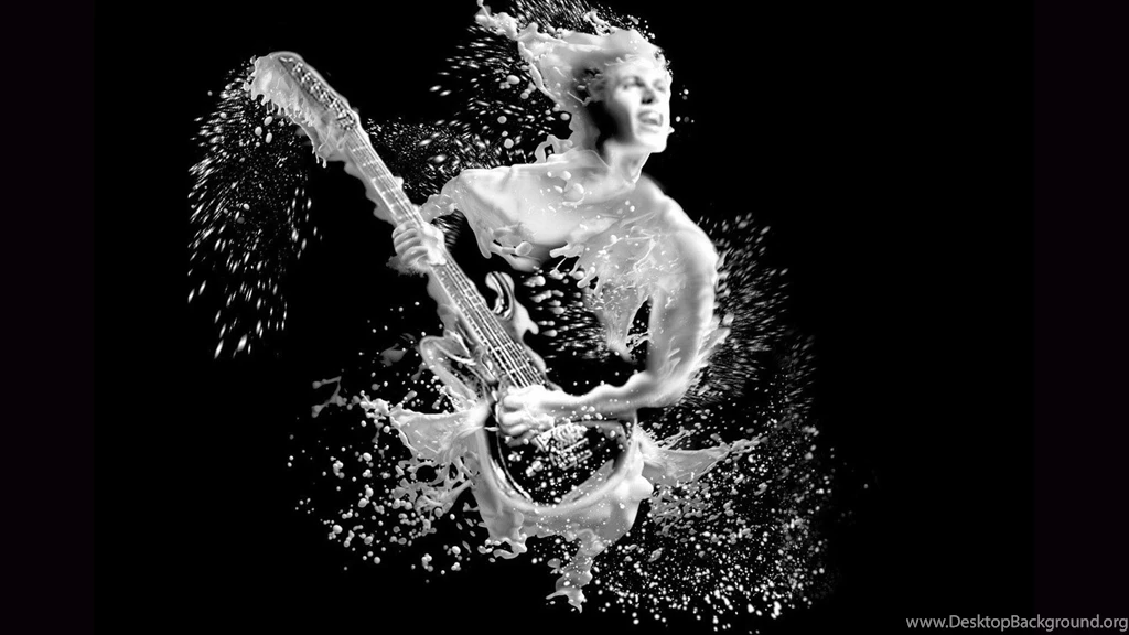 Guitar Digital Liquid Liquid Guitar Player Man Art HD Wallpapers ...